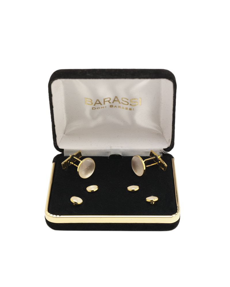 Pearl on Stud Cufflinks