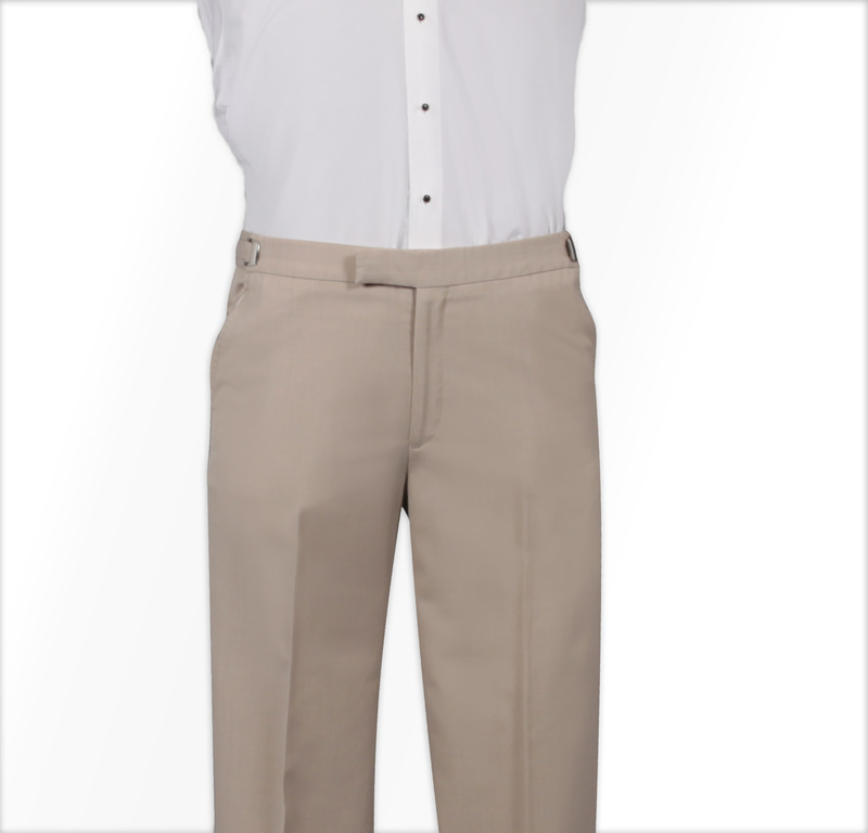 Jean Yves Allure Matching Tan Flat Front Pant