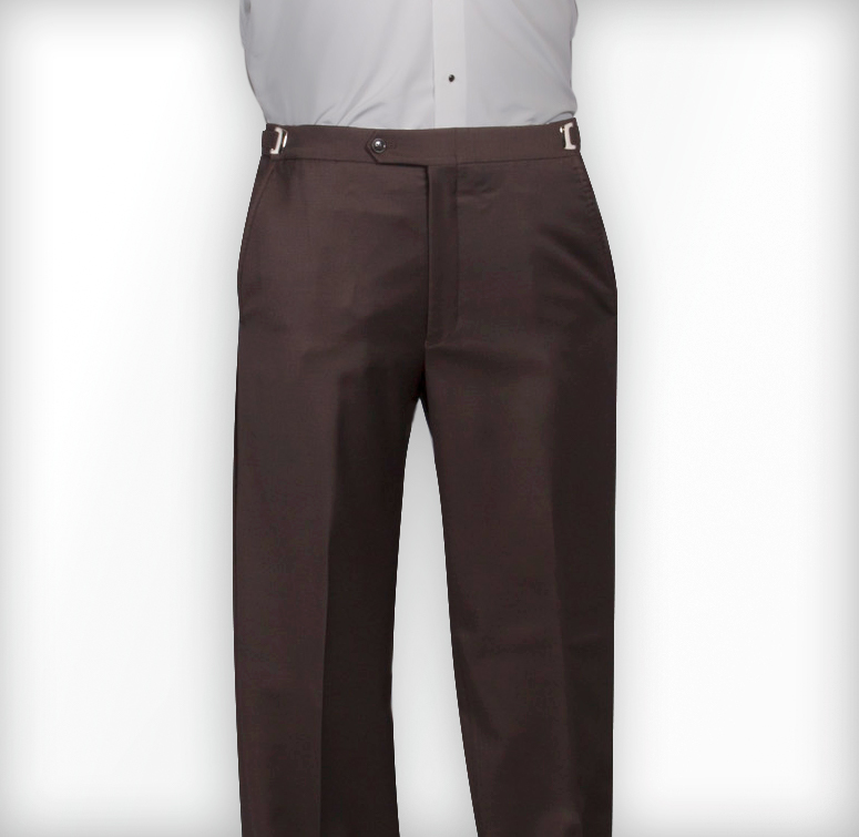 Perry Ellis Matching Brown Flat Front Pants