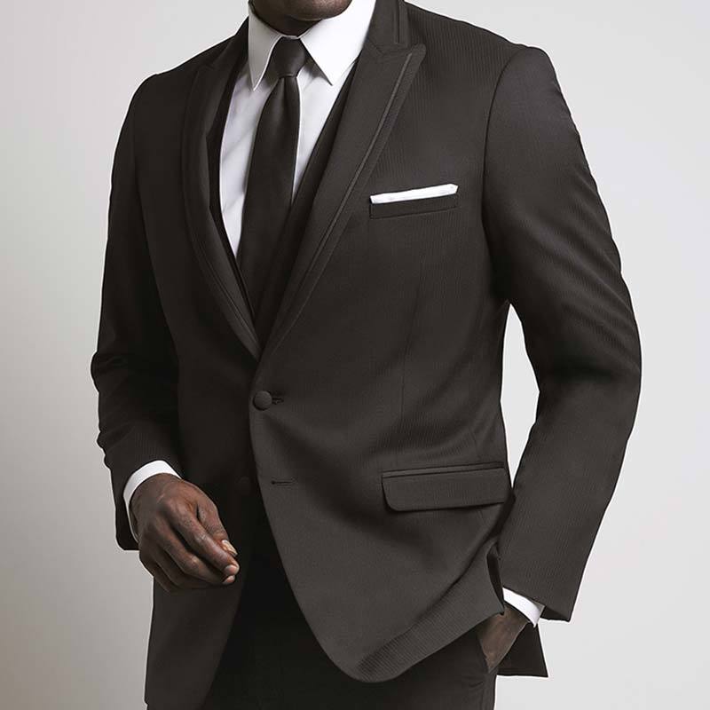 Jean Yves Allure Black Onyx Peak Lapel Tuxedo