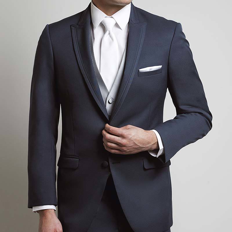 Jean Yves Allure Slate Blue Peak Lapel Tuxedo